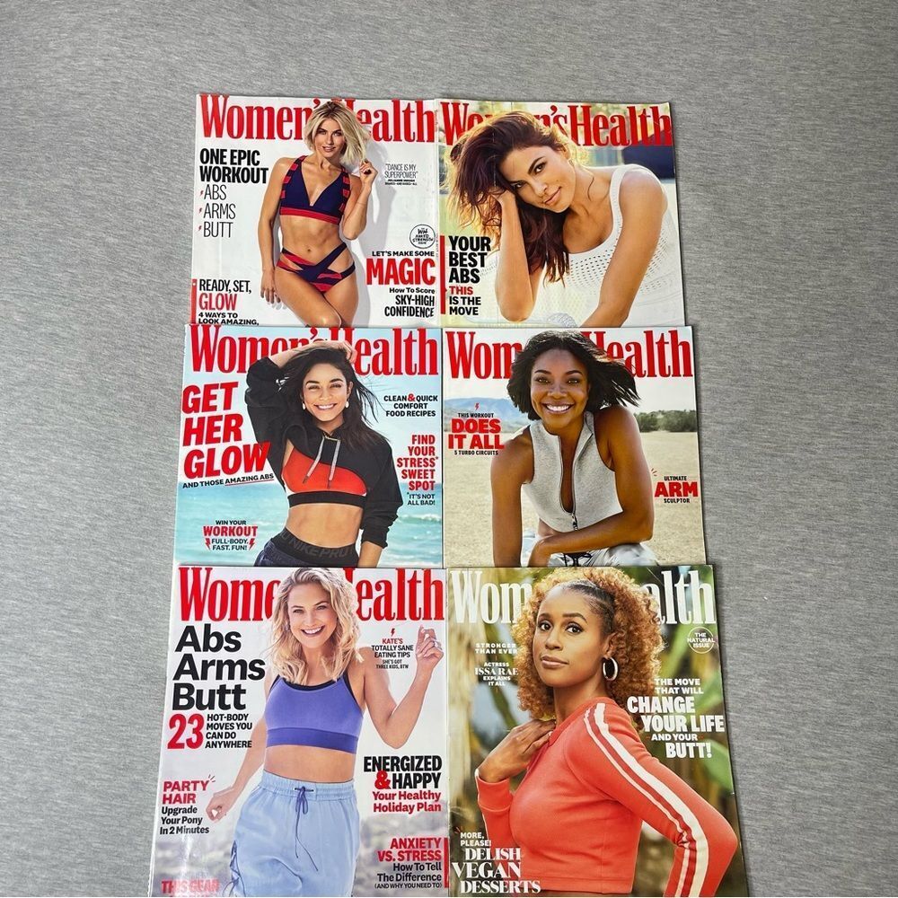WOMEN'S HEALTH Magazines 2019 Collection 6 PCS. Set